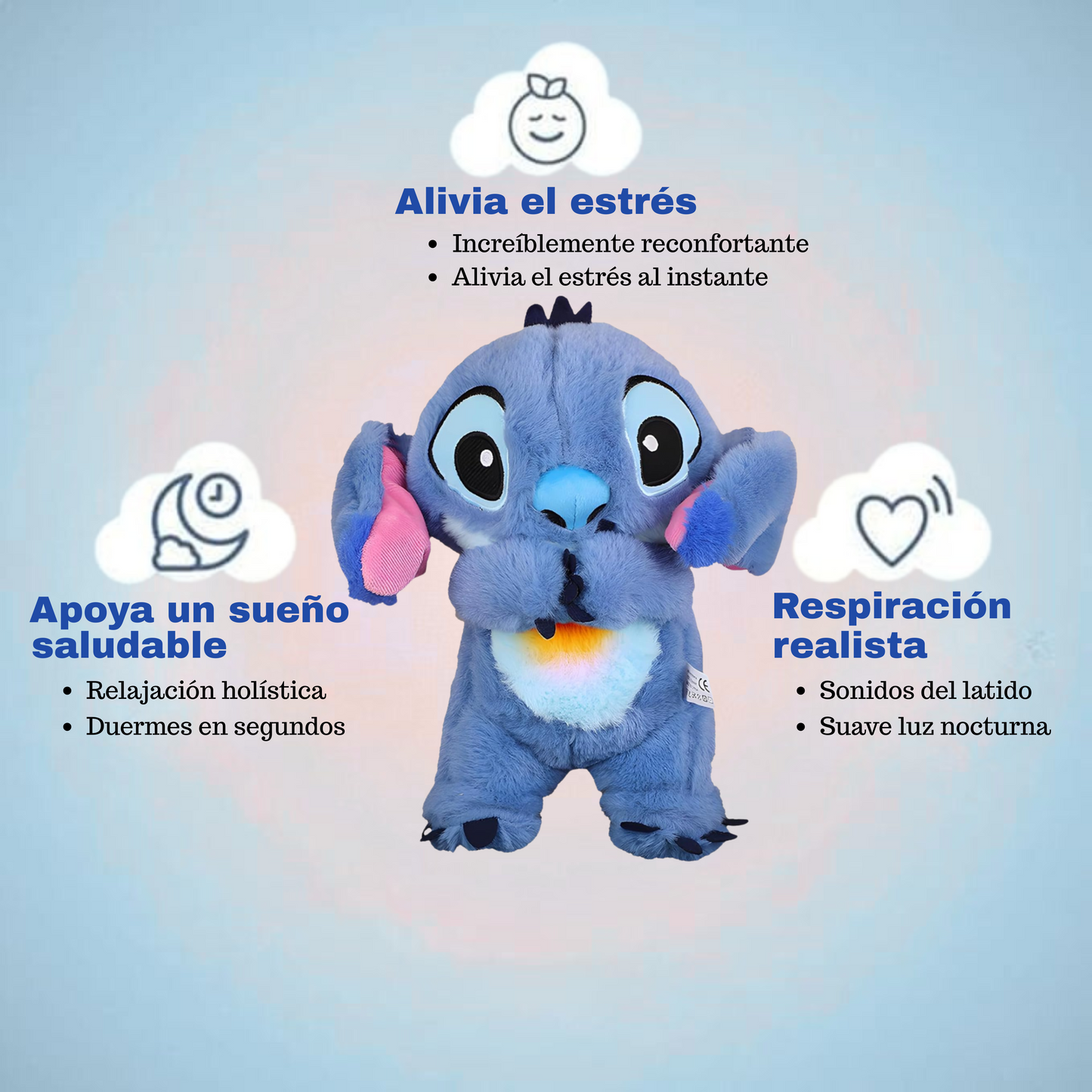 Peluche anti estrés para dormir